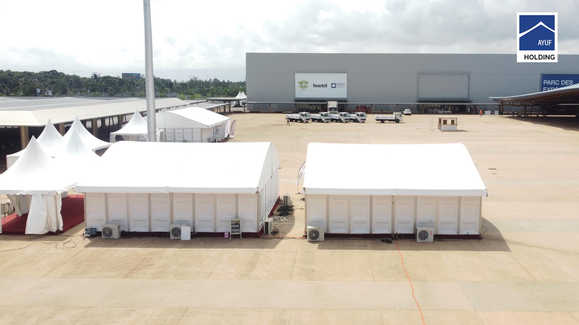 Ayuf Holding Côte d’Ivoire – expert en bâtiments modulaires, structures temporaires et solutions événementielles