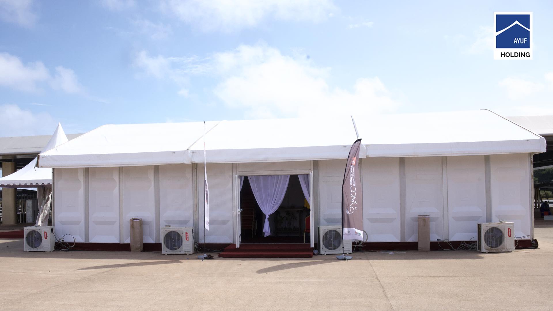 Ayuf Holding Côte d’Ivoire – expert en bâtiments modulaires, structures temporaires et solutions événementielles