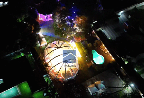 Chapiteau Igloo 600 m² au palais d&rsquo;Ákwa